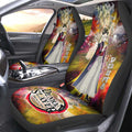 Douma Car Seat Covers Custom Characters Demon Slayer Car Accessories - Gearcarcover - 1