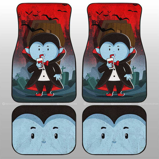 Dracula Car Floor Mats Custom Halloween Characters Car Accessories - Gearcarcover - 1