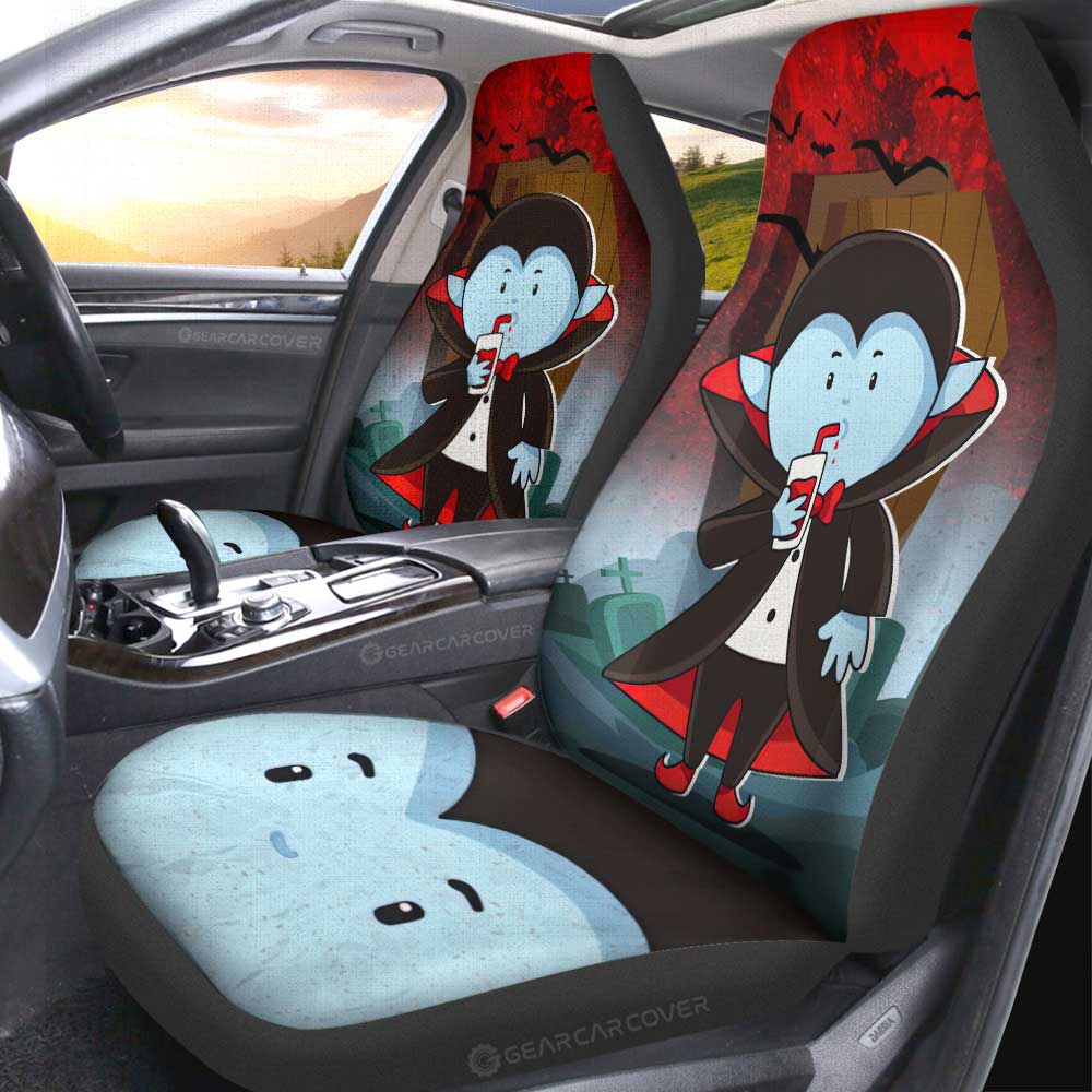 Dracula Car Seat Covers Custom Halloween Characters Car Accessories - Gearcarcover - 4