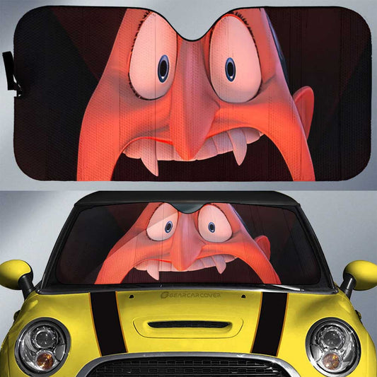 Dracula Car Sunshade Custom Horror Face Car Interior Accessories - Gearcarcover - 1