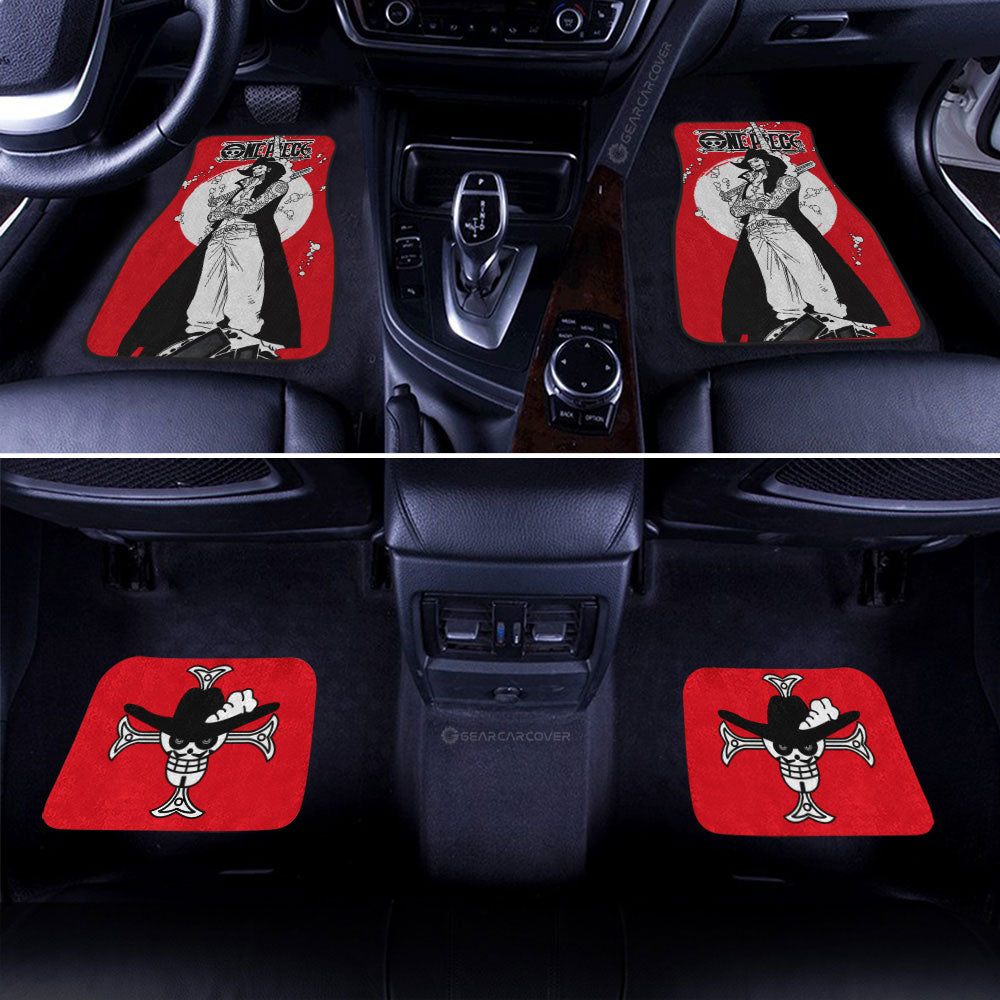 Dracule Mihawk Car Floor Mats Custom One Piece Anime Car Accessories - Gearcarcover - 1