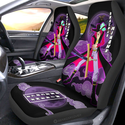 Dracule Mihawk Car Seat Covers Custom One Piece Anime Car Accessories For Anime Fans - Gearcarcover - 2