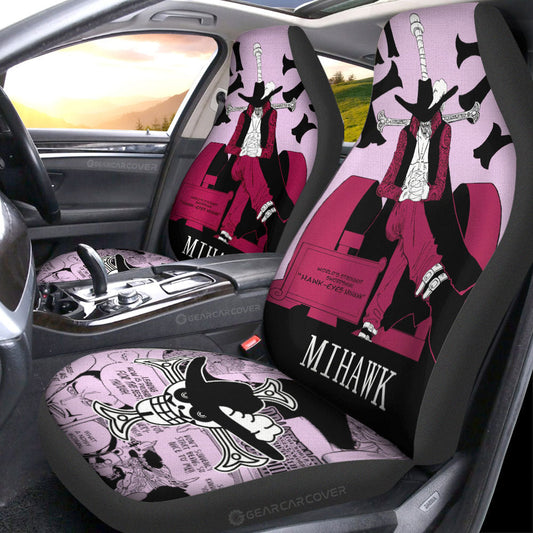 Dracule Mihawk Car Seat Covers Custom One Piece Anime Car Accessories - Gearcarcover - 1