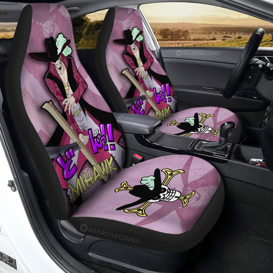 Dracule Mihawk Car Seat Covers Custom One Piece Anime Car Accessories - Gearcarcover - 2