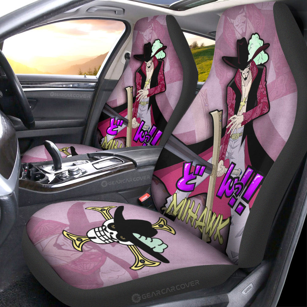 Dracule Mihawk Car Seat Covers Custom One Piece Anime Car Accessories - Gearcarcover - 3