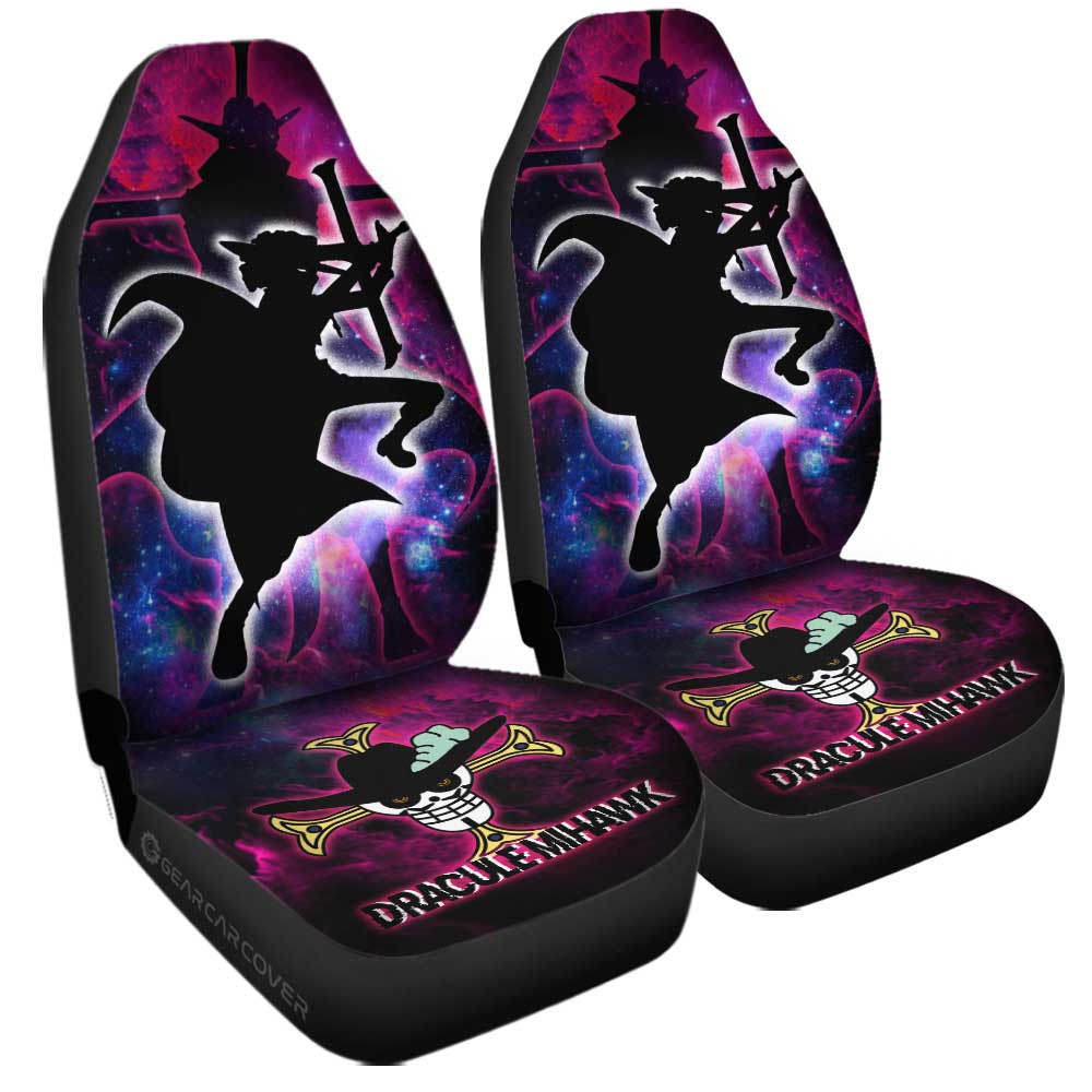 Dracule Mihawk Car Seat Covers Custom One Piece Anime Silhouette Style - Gearcarcover - 3