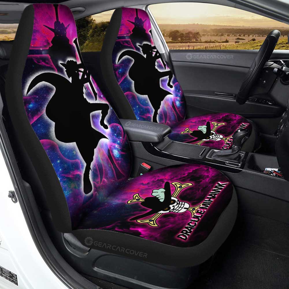 Dracule Mihawk Car Seat Covers Custom One Piece Anime Silhouette Style