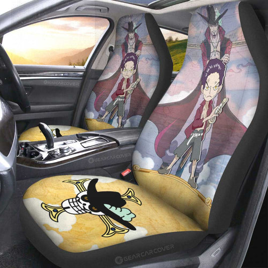 Dracule Mihawk Car Seat Covers Custom One Piece Map Car Accessories For Anime Fans - Gearcarcover - 2