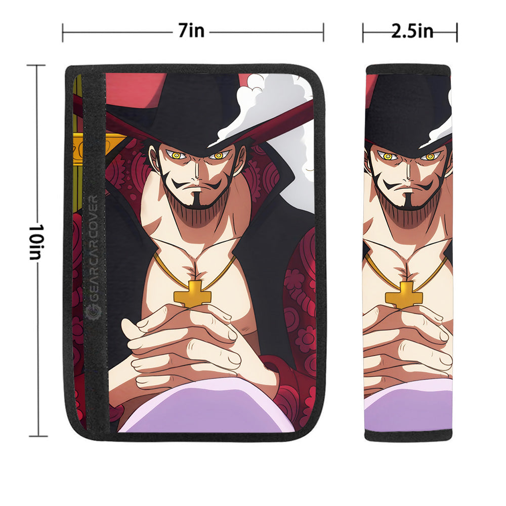 Dracule Mihawk Seat Belt Covers Custom One Piece Anime Car Accessoriess - Gearcarcover - 1