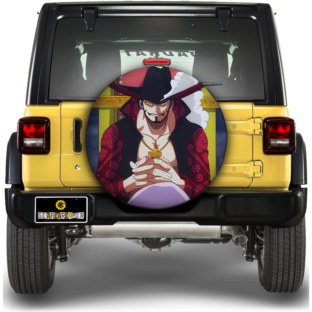 Dracule Mihawk Spare Tire Cover Custom One Piece Anime Car Accessoriess - Gearcarcover - 1