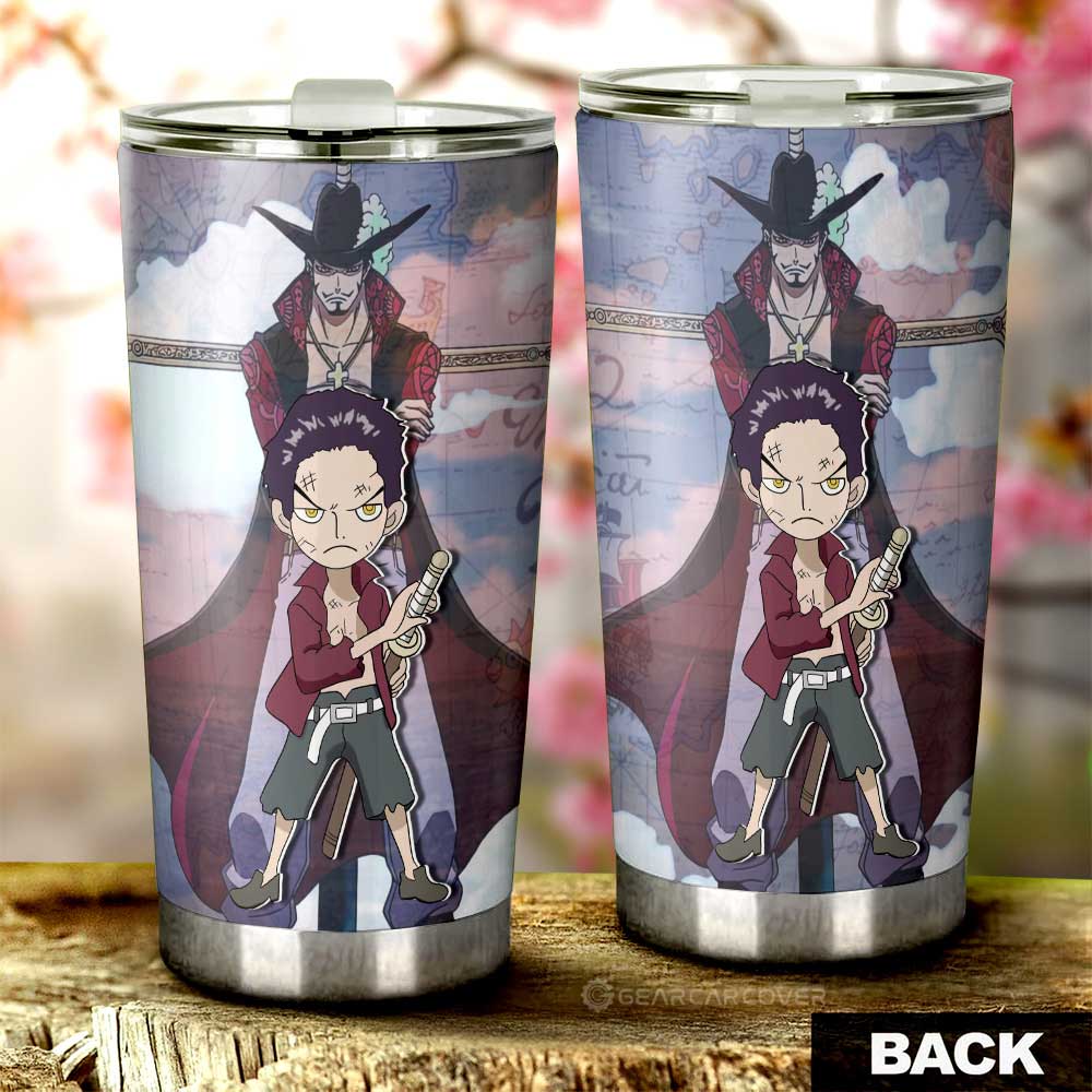 Dracule Mihawk Tumbler Cup Custom One Piece Map Car Accessories For Anime Fans - Gearcarcover - 3