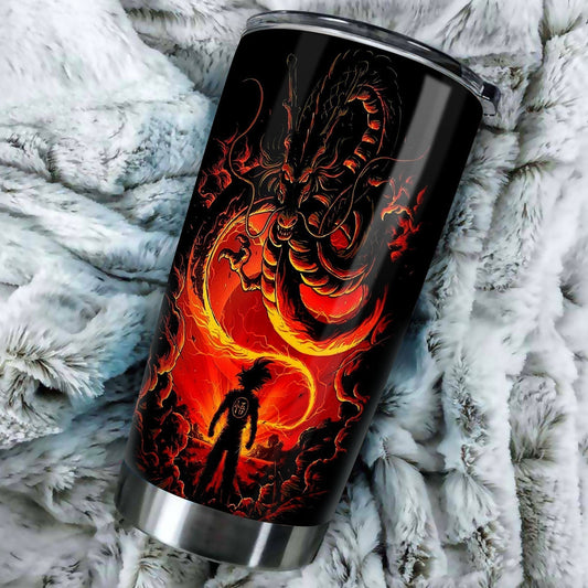 Dragon Ball Tumbler Cup Custom Goku And Shenron Anime Car Accessories - Gearcarcover - 2