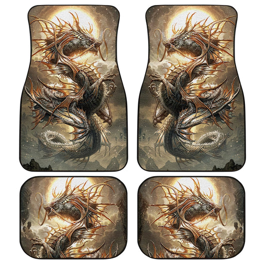 Dragon Car Floor Mats Custom Gift Idea Car Accessories - Gearcarcover - 1