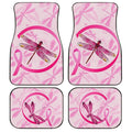 Dragonfly Car Floor Mats Custom Breast Cancer Car Accessories - Gearcarcover - 1