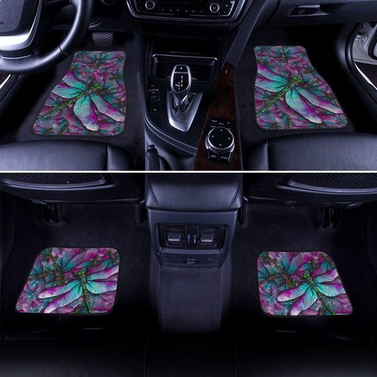 Dragonfly Car Floor Mats Custom Colorful Car Accessories Gift Idea - Gearcarcover - 2