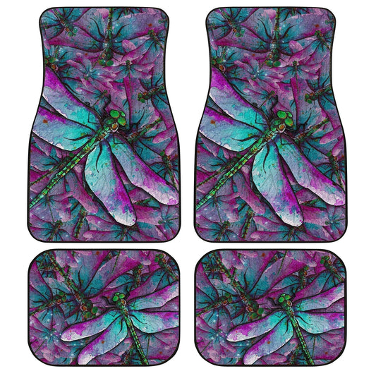 Dragonfly Car Floor Mats Custom Colorful Car Accessories Gift Idea - Gearcarcover - 1