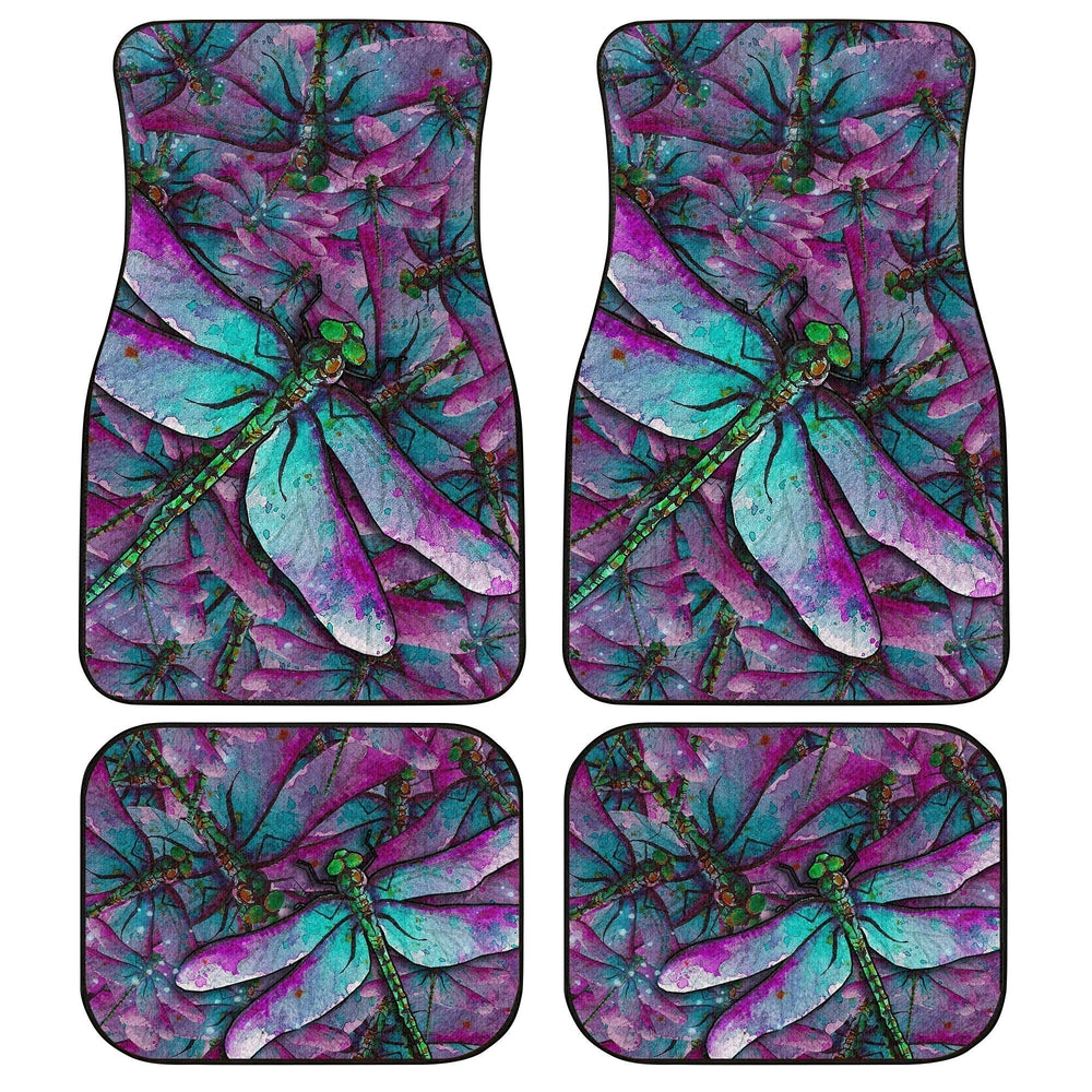Dragonfly Car Floor Mats Custom Colorful Car Accessories Gift Idea - Gearcarcover - 1