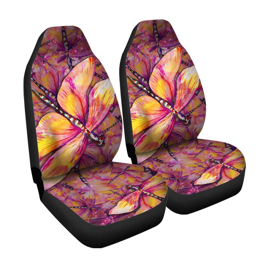 Dragonfly Car Seat Covers Custom Colorful Dragonfly Car Accessories - Gearcarcover - 3