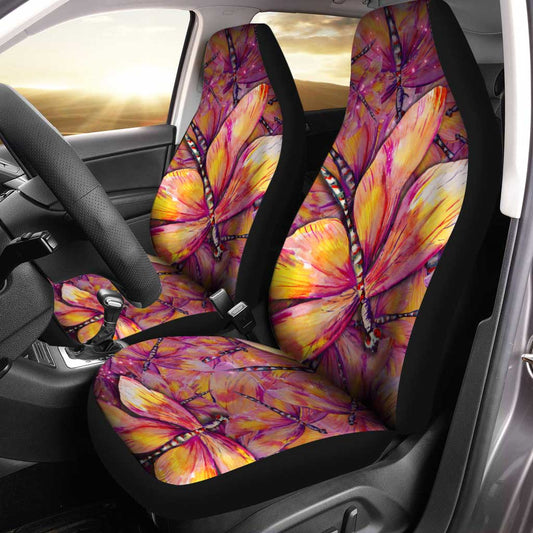 Dragonfly Car Seat Covers Custom Colorful Dragonfly Car Accessories - Gearcarcover - 1