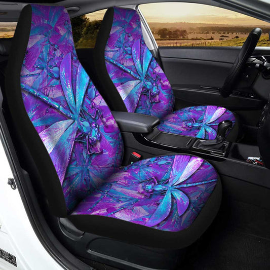 Dragonfly Car Seat Covers Custom Dragonfly Car Accessories Gift Idea - Gearcarcover - 2