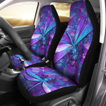 Dragonfly Car Seat Covers Custom Dragonfly Car Accessories Gift Idea - Gearcarcover - 1