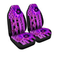 Dragonfly Car Seat Covers Custom Purple Sunflower Car Accessories - Gearcarcover - 3