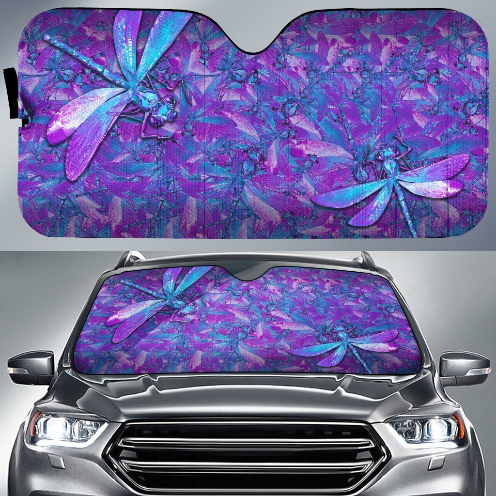 Dragonfly Car Sunshade Custom Car Accessories Gift Idea - Gearcarcover - 1