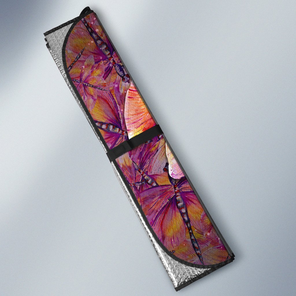 Dragonfly Car Sunshade Custom Colorful Car Accessories - Gearcarcover - 2