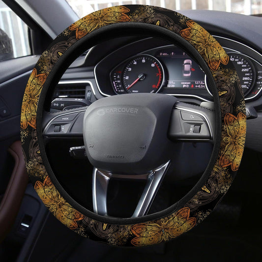 Dragonfly Steering Wheel Covers Custom Mandala Dragonfly Car Accessories - Gearcarcover - 2