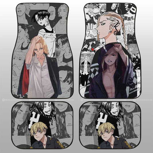 Draken And Mikey Car Floor Mats Custom For Tokyo Revengers Anime Fans - Gearcarcover - 1
