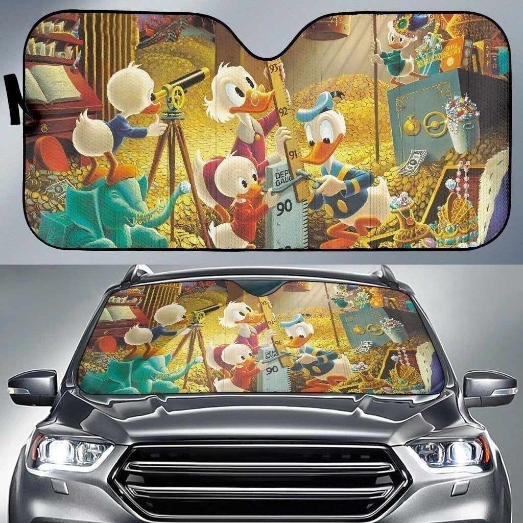 Ducktales Car Sunshade Custom Cartoon Car Interior Accessories - Gearcarcover - 1