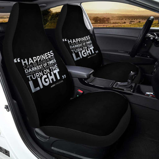 Dumbledore Happiness Turn On The Light Car Seat Covers Custom For Fan - Gearcarcover - 2