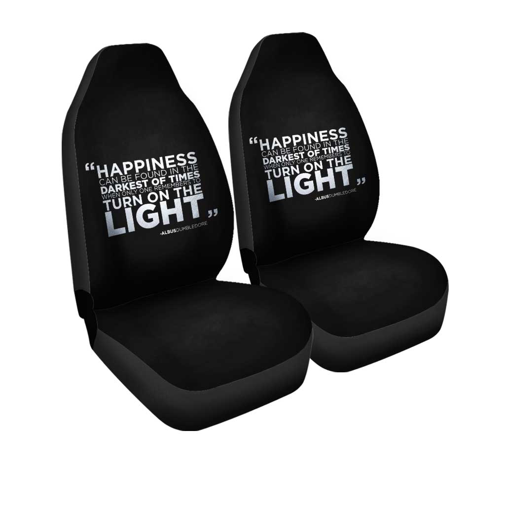 Dumbledore Happiness Turn On The Light Car Seat Covers Custom For Fan - Gearcarcover - 3