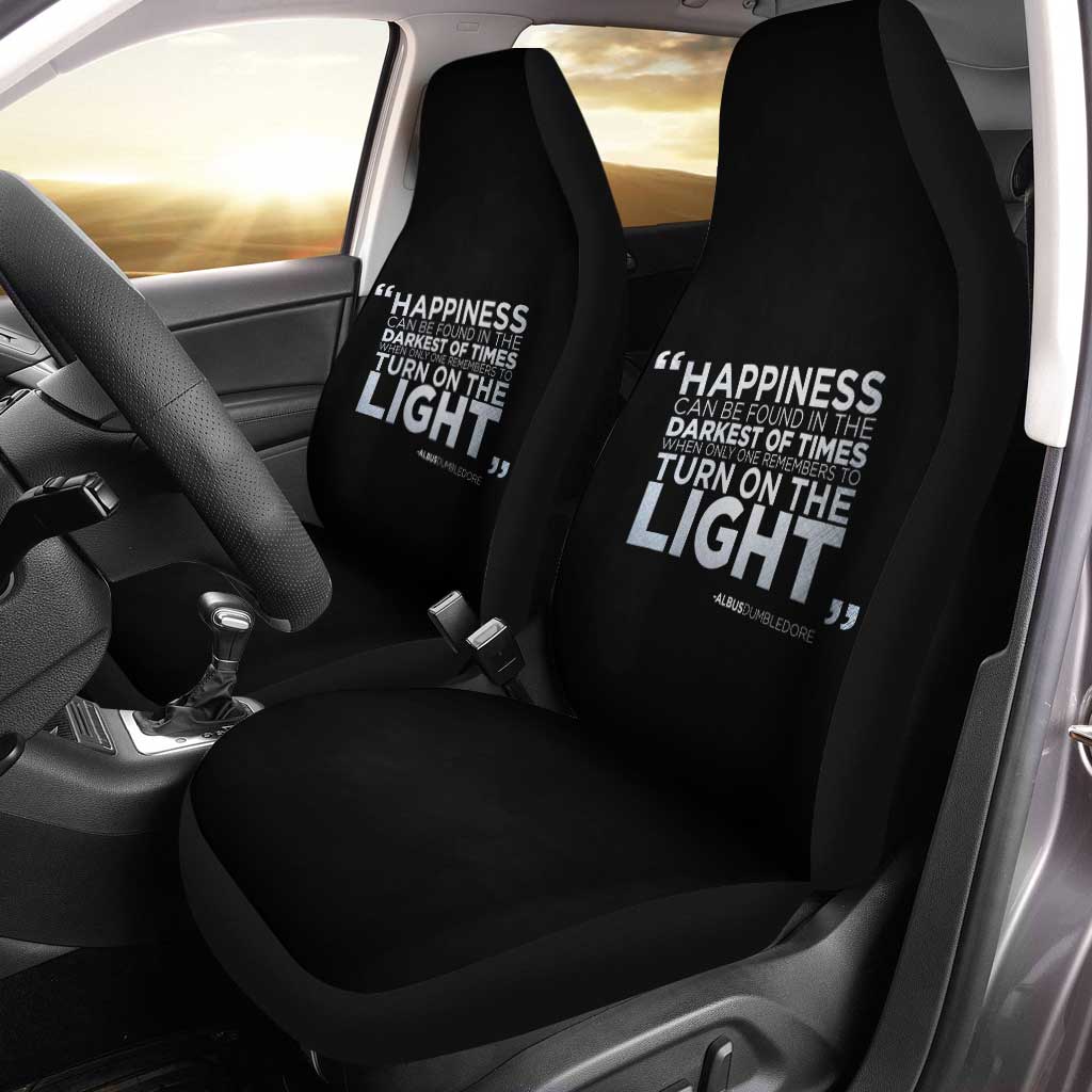 Dumbledore Happiness Turn On The Light Car Seat Covers Custom For Fan - Gearcarcover - 1