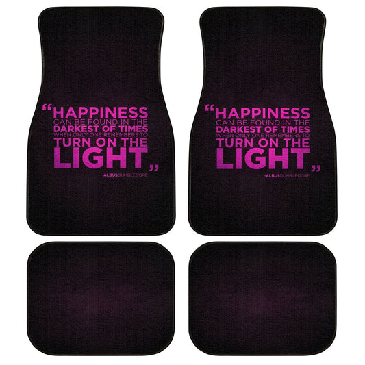 Dumbledore Saying Harry Potter Car Floor Mats Pink Letters Car Accessories - Gearcarcover - 1