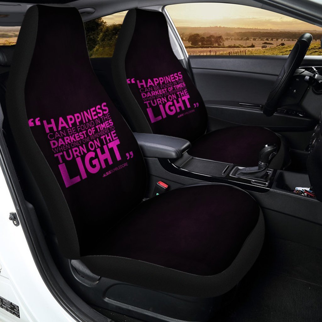 Dumbledore Saying Harry Potter Car Seat Covers Pink Letters Car Accessories - Gearcarcover - 2