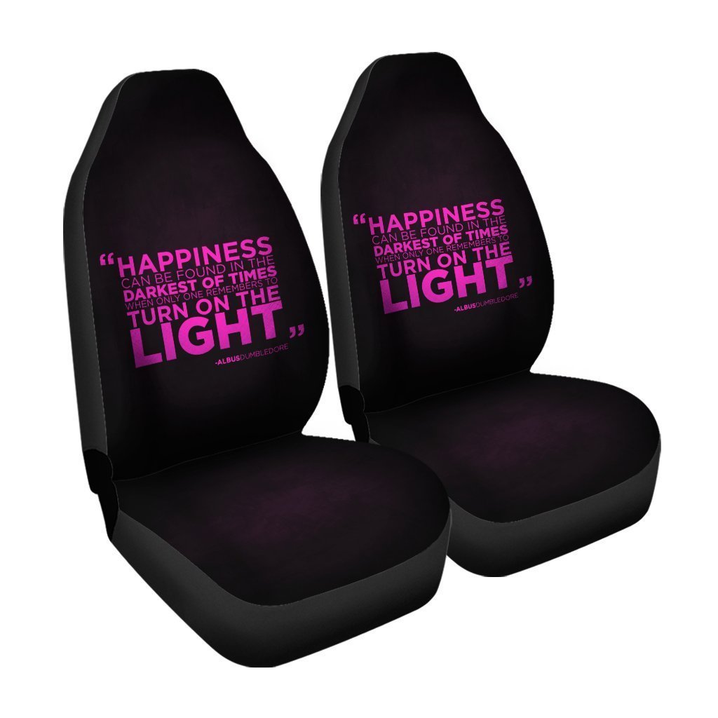 Dumbledore Saying Harry Potter Car Seat Covers Pink Letters Car Accessories - Gearcarcover - 3