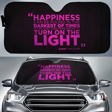 Dumbledore Saying Harry Potter Car Sunshade Pink Letters Custom Car Accessories - Gearcarcover - 1