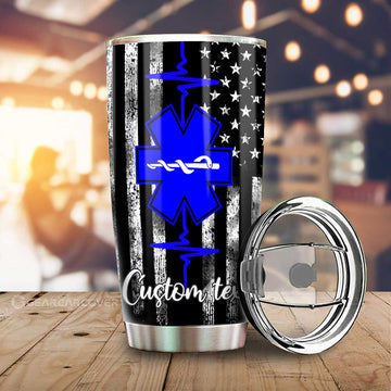 EMT Tumbler Cup Custom Personalized Name Car Interior Accessories - Gearcarcover - 1