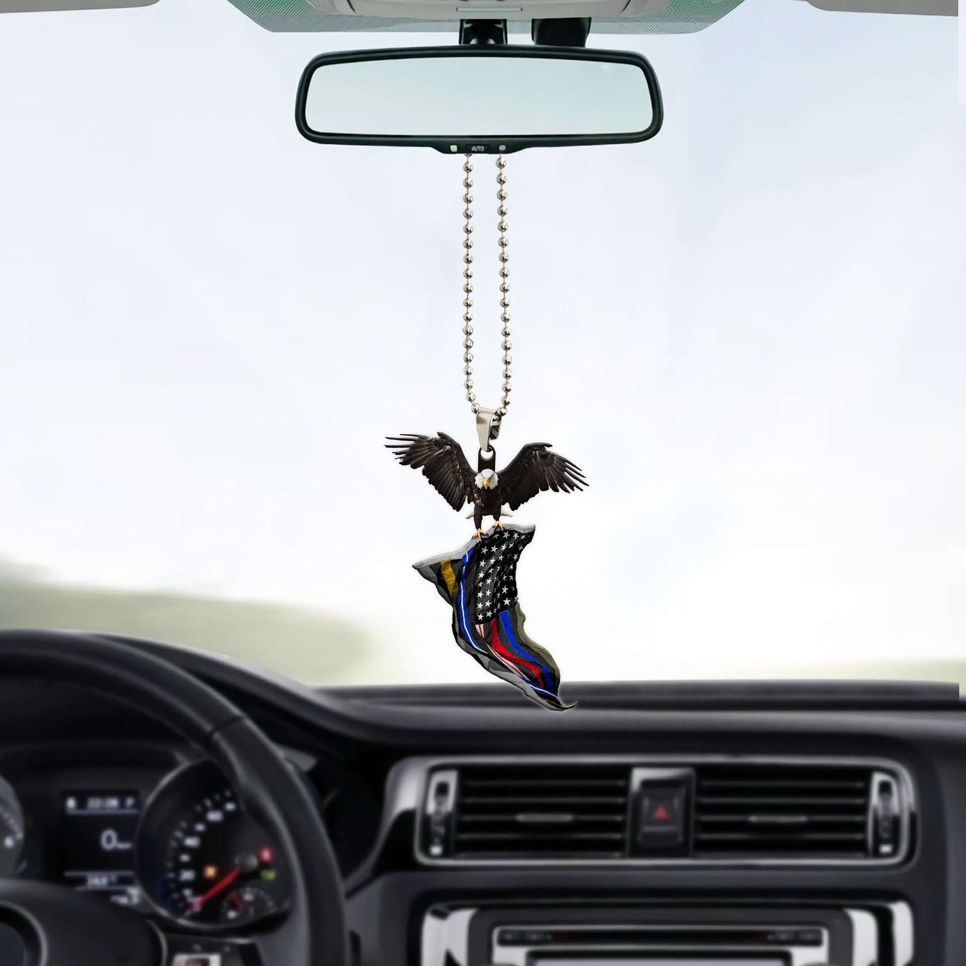 Eagle Ornament Custom No One Fight Alone Car Interior Accessories - Gearcarcover - 2