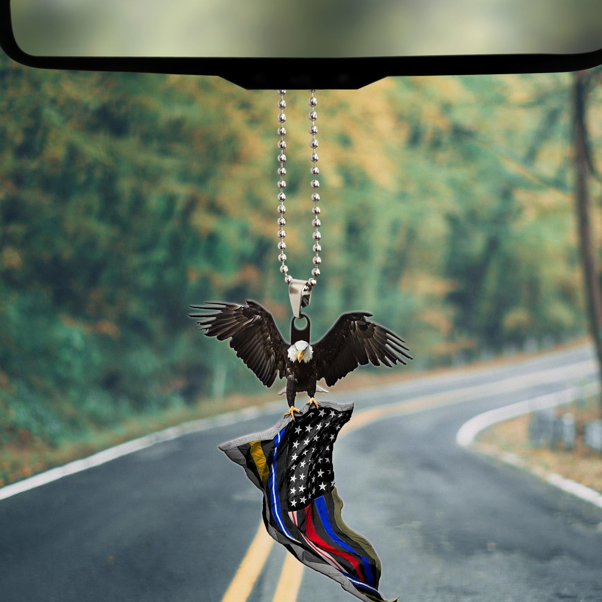 Eagle Ornament Custom No One Fight Alone Car Interior Accessories - Gearcarcover - 1