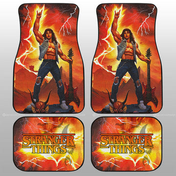 Eddie Munson Car Floor Mats Custom Stranger Things Car Accessories - Gearcarcover - 1