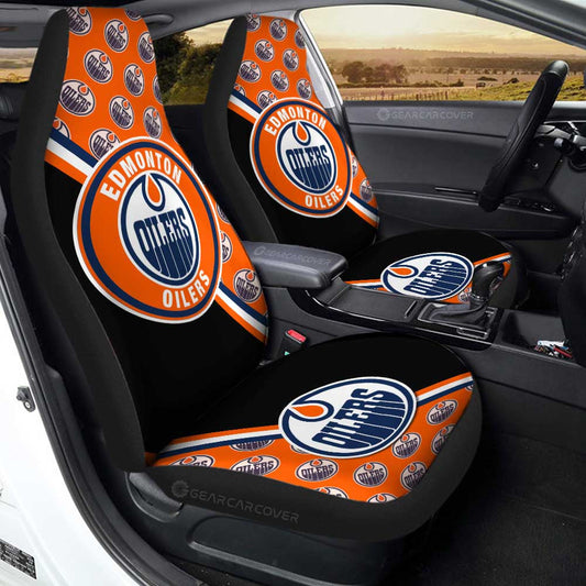 Edmonton Oilers Car Seat Covers Custom Car Accessories For Fans - Gearcarcover - 1