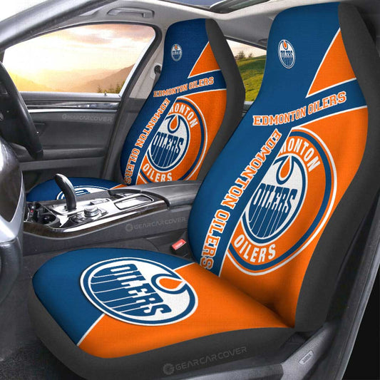 Edmonton Oilers Car Seat Covers Custom Car Accessories For Fans - Gearcarcover - 2