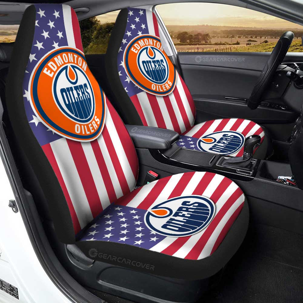 Edmonton Oilers Car Seat Covers Custom Car Accessories - Gearcarcover - 1