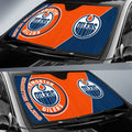 Edmonton Oilers Car Sunshade Custom Car Accessories For Fans - Gearcarcover - 2