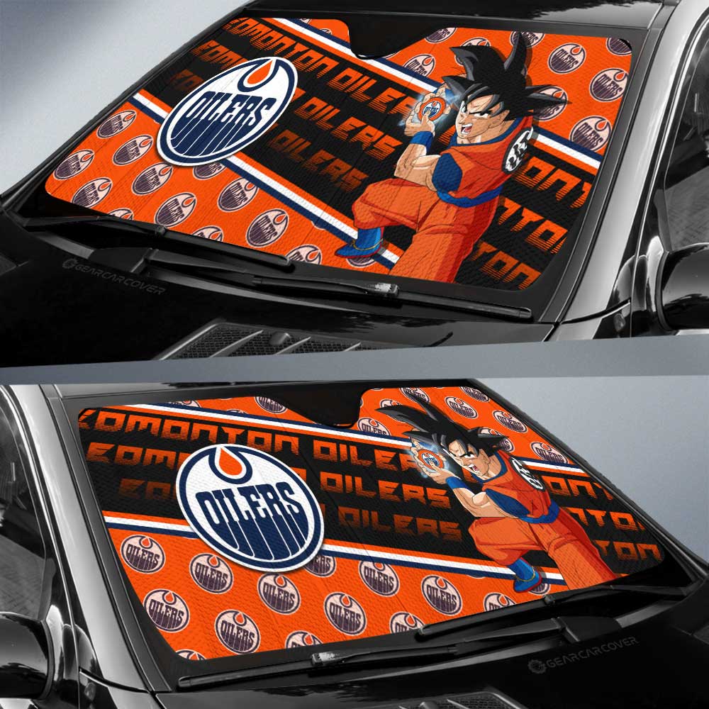 Edmonton Oilers Car Sunshade Custom Car Decorations For Fans - Gearcarcover - 2