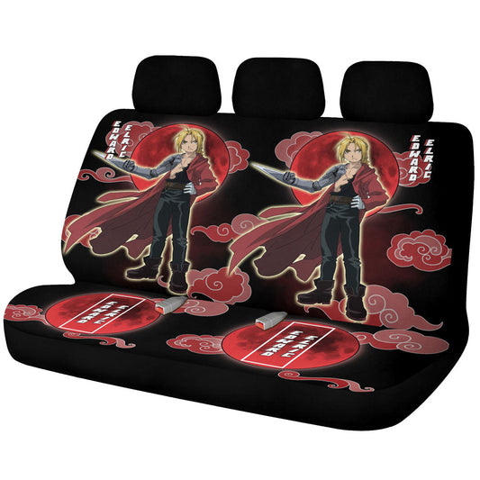 Edward Elric Car Back Seat Covers Custom Fullmetal Alchemist Anime Car Accessories - Gearcarcover - 1