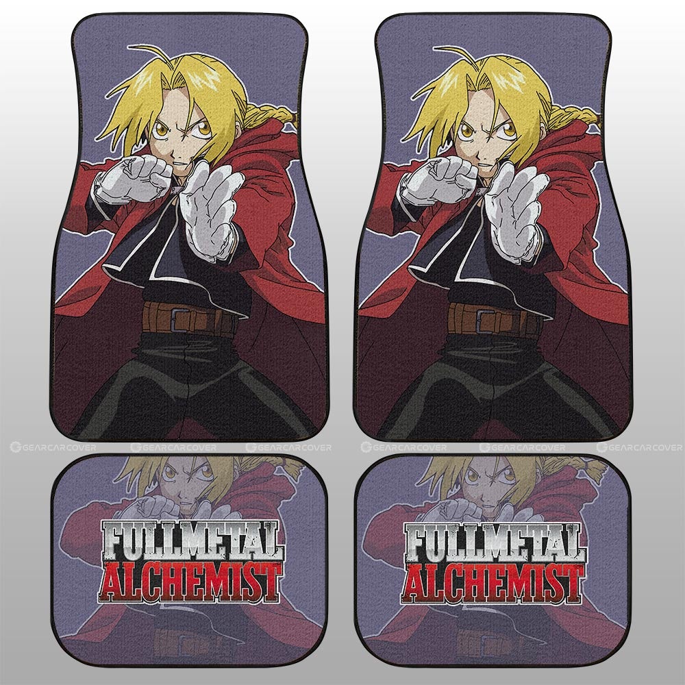 Edward Elric Car Floor Mats Custom Main Hero Fullmetal Alchemist Anime Car Accessories - Gearcarcover - 2