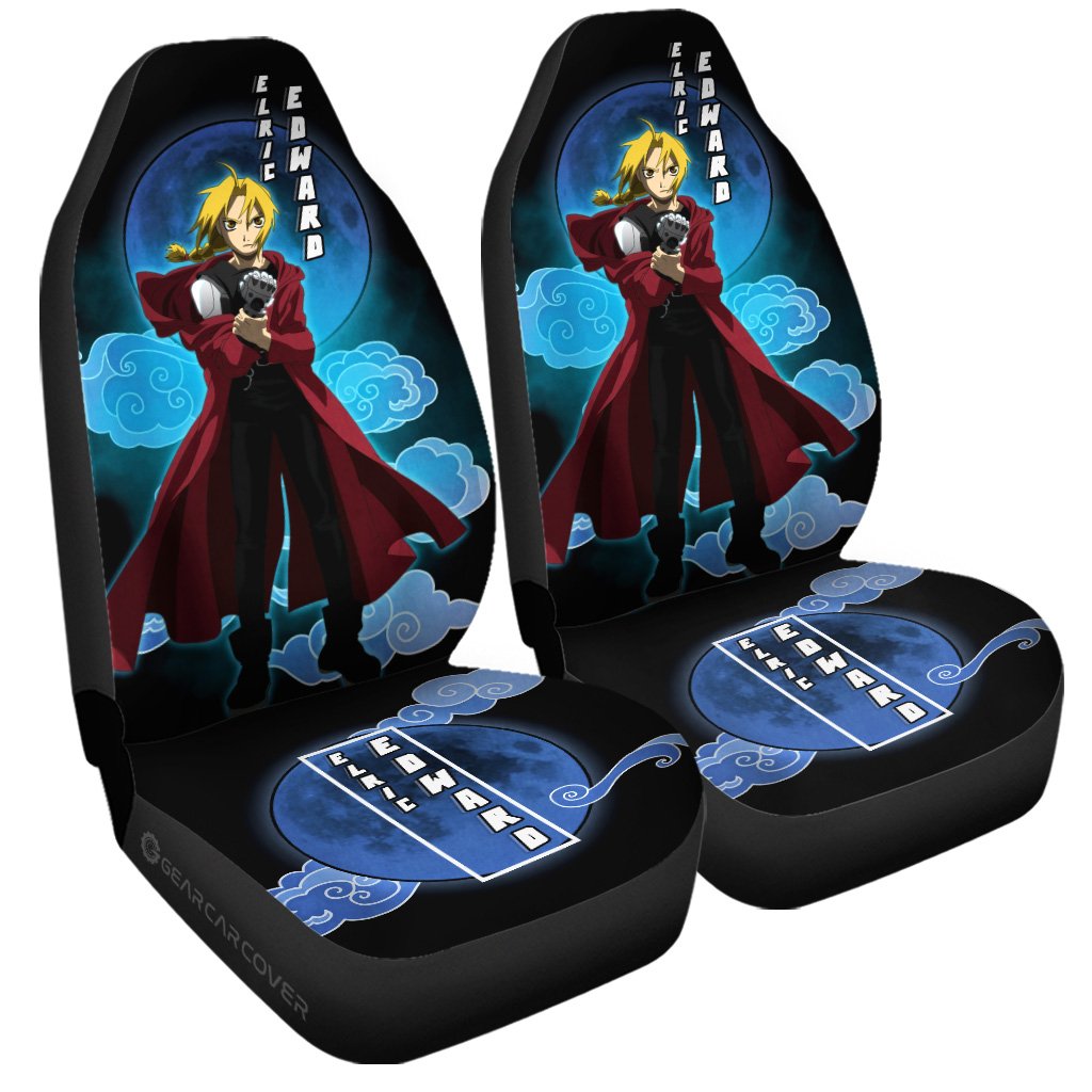 Edward Elric Car Seat Covers Custom Fullmetal Alchemist Anime Car Interior Accessories - Gearcarcover - 3